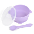 Ensemble d&#39;alimentation pour bébé en silicone Ensemble d&#39;alimentation en silicone pour bébé Bol d&#39;aspiration pour bébé